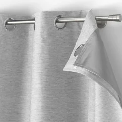 Rideau Thermique|Rideau|DOUCEUR D'INTERIEUR Rideau thermique doublure amovible (140 x 260 cm) Coverline Gris clair