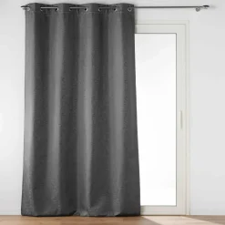 Rideau Thermique|Rideau|DOUCEUR D'INTERIEUR Rideau thermique isolant (140 x 260 cm) Polarine Gris Anthracite