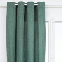 Rideau|Atmosphera, cru017dateur d'intu017drieur Rideau tissé (140 x 260 cm) Clem Vert tilleul