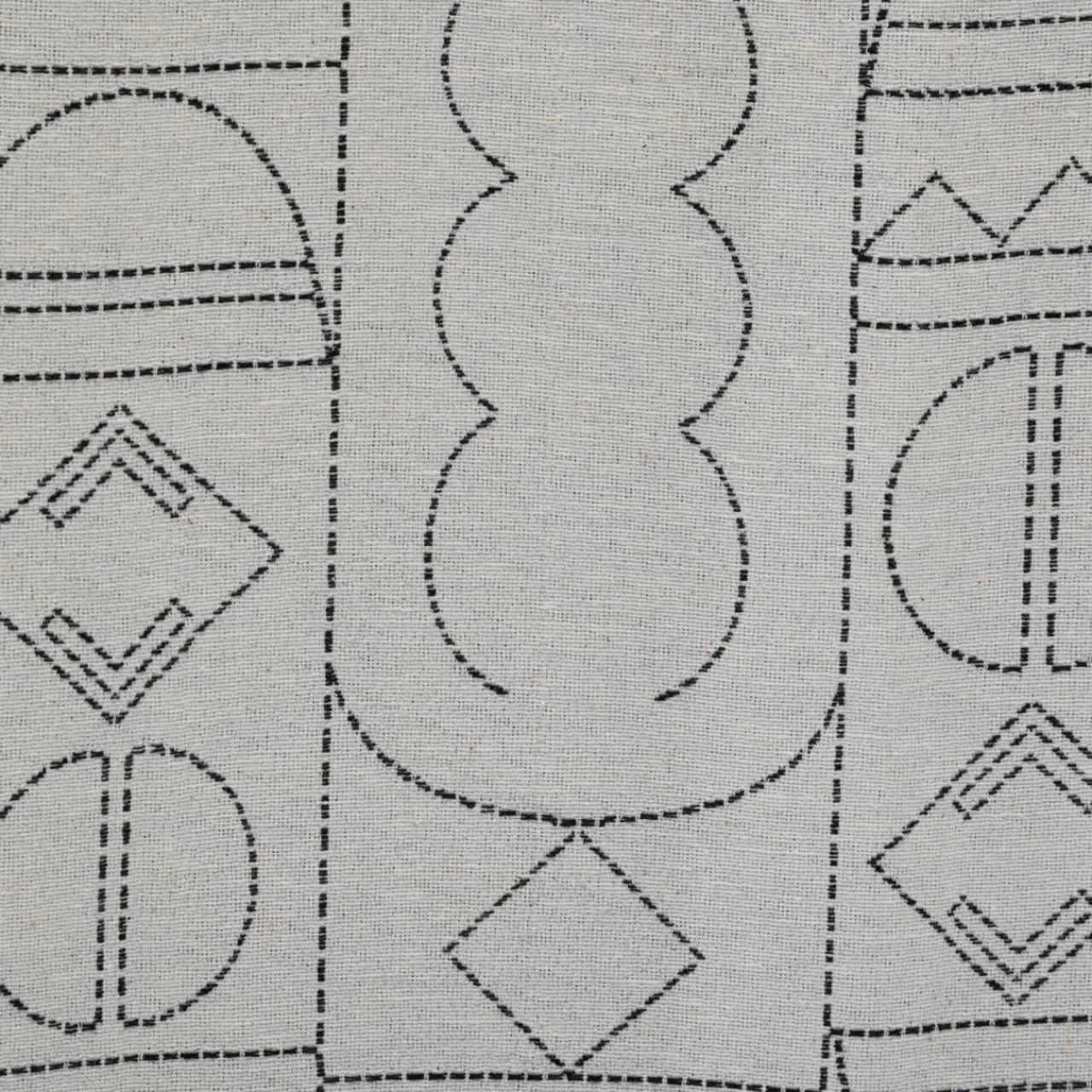 Rideau|Atmosphera, cru017dateur d'intu017drieur Rideau tissé (140 x 260 cm) Mala Noir