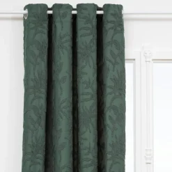 Rideau|Atmosphera, cru017dateur d'intu017drieur Rideau tissé (135 x 260 cm) Willow Vert kaki