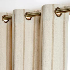 Coussin Déco D'Extérieur|Coussin Déco D'Extérieur|EMINZA Rideau toile de coton (135 x 260 cm) Ocealys Beige