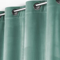Rideau|douceur d'intu017drieur Rideau velours (140 x 260 cm) Casual Vert sauge