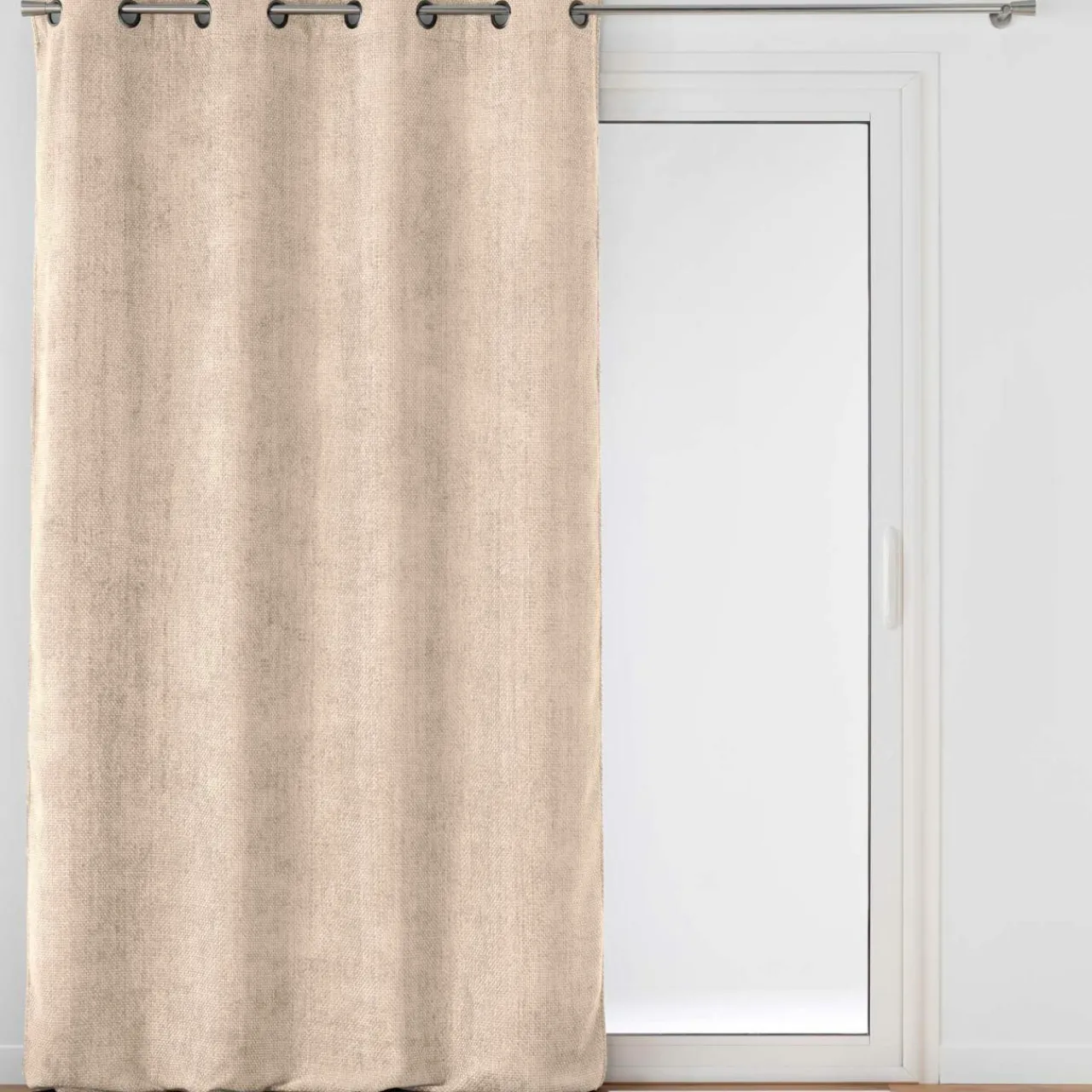 Rideau|douceur d'intu017drieur Rideau velours chenille (140 x 260 cm) Leo Ecru