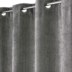 Rideau|douceur d'intu017drieur Rideau Velours Chenille (140 x 260 cm) Leo Gris Anthracite