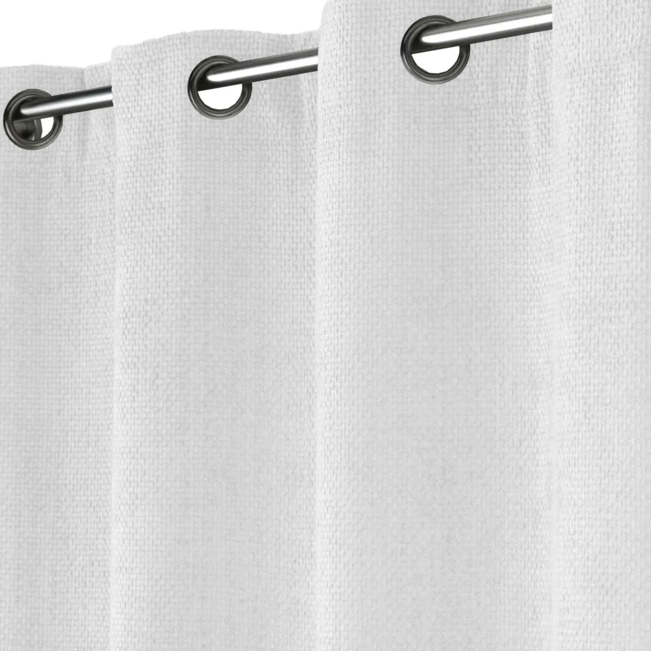 Rideau|douceur d'intu017drieur Rideau velours chenille (140 x 260 cm) Leo Blanc