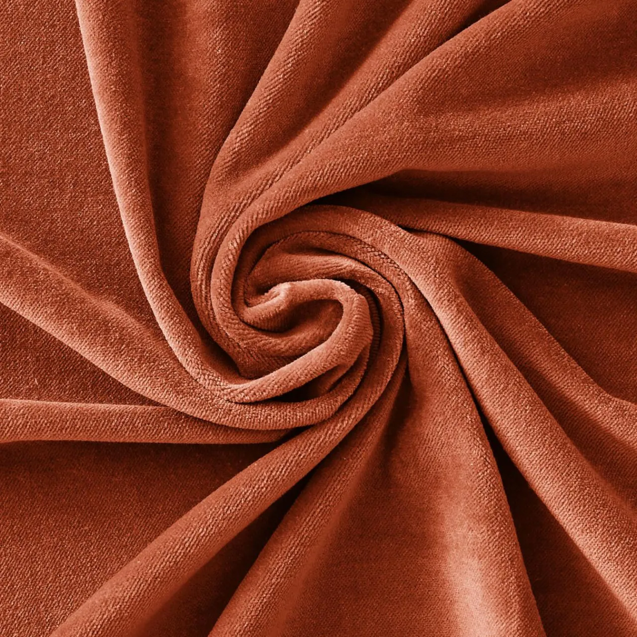 Rideau|EMINZA Rideau velours de coton ajustable (140 x max 270 cm) Victor Terracotta