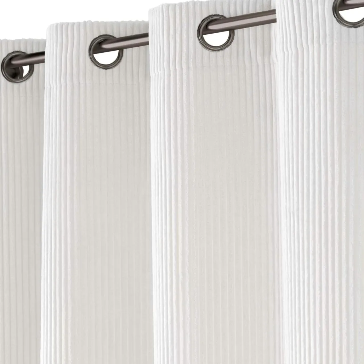 Rideau|douceur d'intu017drieur Rideau velours relief (140 x 260 cm) Nils Blanc