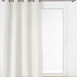 Rideau|douceur d'intu017drieur Rideau velours relief (140 x 260 cm) Nils Blanc