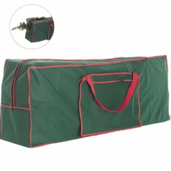Cache Pied Sapin|Feeric Lights & Christmas Sac de rangement (50 x 125 cm) pour sapin artificiel Vert