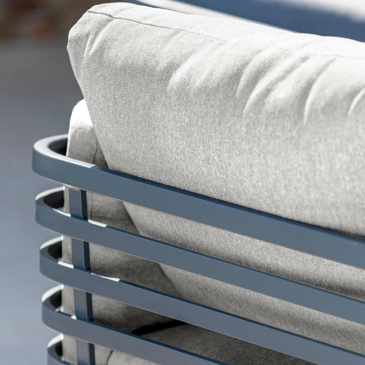 Salon De Jardin|MOBELLIA Salon de jardin aluminium 12 places 8 pcs Monte Carlo Gris anthracite et gris clair Anthracite - Gris Clair