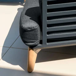 Salon De Jardin|MOBELLIA Salon de jardin aluminium 5 places 5 pcs Monte Carlo Gris Anthracite