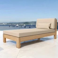 Salon De Jardin|MOBELLIA Salon de jardin d'angle en bois d'acacia 5 places 5 pcs Borneo Sable