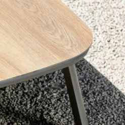 Salon De Jardin|MOBELLIA Salon de jardin en aluminium 4 places 4 pcs Amalfi Gris anthracite et gris clair Anthracite - Gris Clair