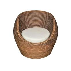 Salon De Jardin|MOBELLIA Salon de jardin en rotin 5 places Trinidad beige Naturel