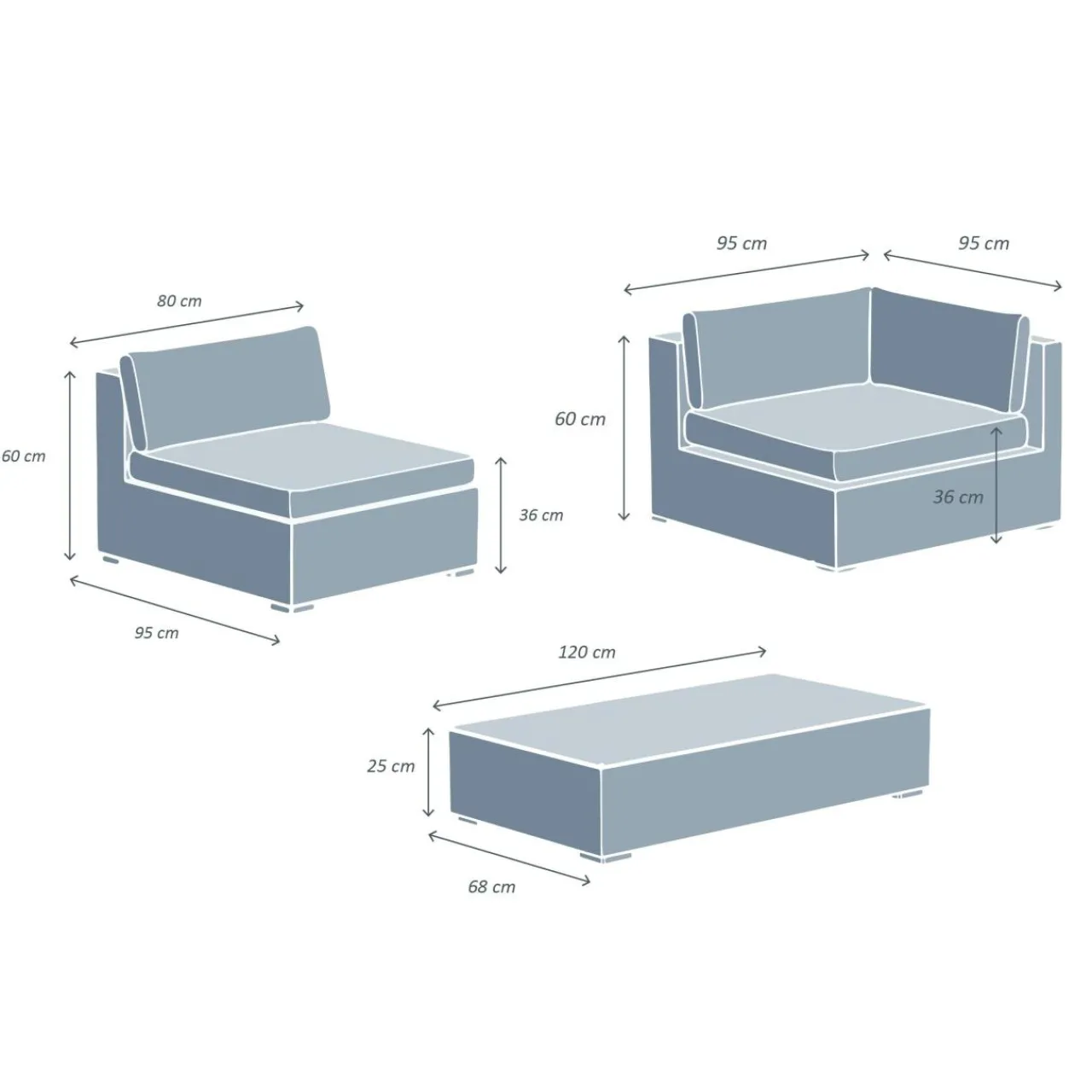 Salon De Jardin|MOBELLIA Salon de jardin en résine tressée 5 places 6 pcs Palma Blanc et beige Tresse Blanc - Beige