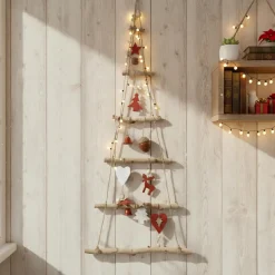 Déco Et Objet De Noël|KAEMINGK Sapin à suspendre en bois (H100 cm) Géant Naturel