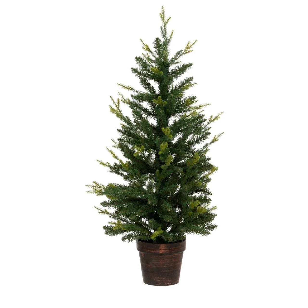 Sapin Artificiel De Noël|JJA Sapin artificiel de Noël en pot (H100 cm) Helsinki Vert sapin Sapin vert