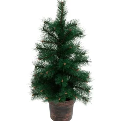 Sapin Artificiel De Noël|JJA Sapin artificiel de Noël en pot (H70 cm) Windy Peak Vert Sapin vert