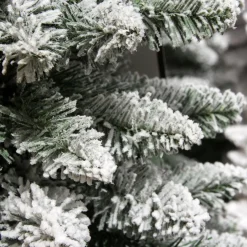 Sapin Artificiel De Noël|EMINZA Sapin artificiel de Noël (H150 cm) Narrow Vert enneigé Sapin enneigé