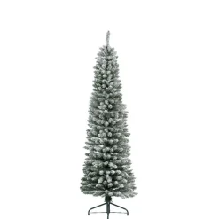 Sapin Artificiel De Noël|EMINZA Sapin artificiel de Noël (H180 cm) Narrow Vert enneigé Sapin enneigé