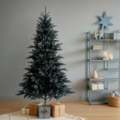 Sapin Artificiel De Noël|EMINZA Sapin artificiel de Noël (H180 cm) Munich Noir Sapin noir