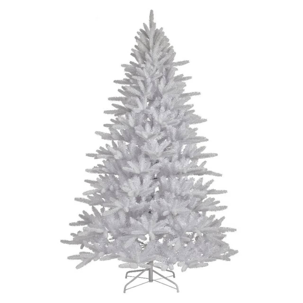 Sapin Grande Taille|Sapin Artificiel De Noël|EMINZA Sapin artificiel de Noël (H210 cm) Odense Blanc irisé et pailleté Sapin blanc