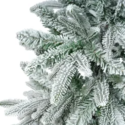 Sapin Grande Taille|Sapin Artificiel De Noël|EMINZA Sapin artificiel de Noël (H240 cm) Glockner Vert enneigé Sapin enneigé