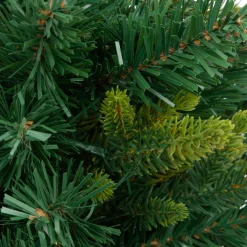 Sapin Artificiel De Noël|JJA Sapin artificiel de Noël lumineux (H42 cm) Baies et pomme de pin Sapin vert lumineux