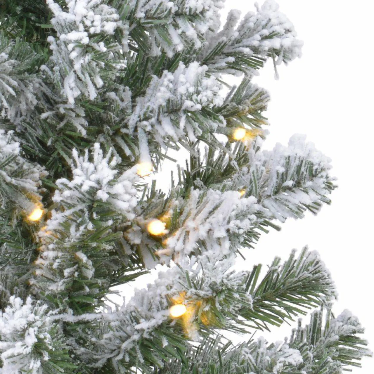 Sapin Artificiel De Noël|KAEMINGK Sapin artificiel de table pré-illuminé (H60 cm) Royal Vert enneigé Sapin enneigé lumineux