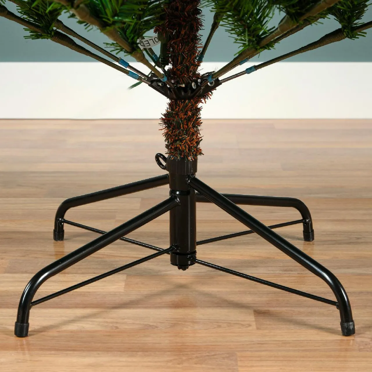 Sapin Artificiel De Noël|EMINZA Sapin de Noël artificiel lumineux (220 LED) H150 cm Allix Vert sapin Sapin vert lumineux