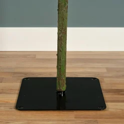 Sapin Grande Taille|Sapin Artificiel De Noël|EMINZA Sapin de Noël artificiel lumineux 250 LED (H240 cm) Sierra Vert enneigé Sapin enneigé lumineux