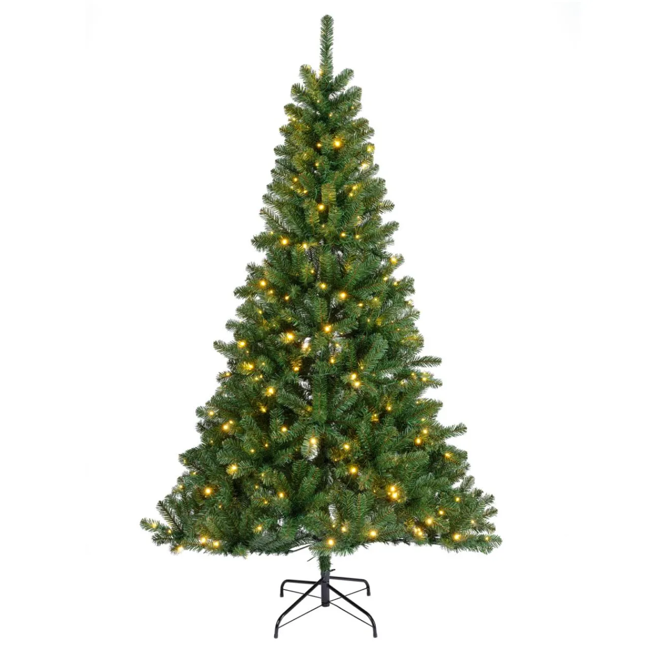 Sapin Grande Taille|Sapin Artificiel De Noël|EMINZA Sapin de Noël artificiel lumineux 640 LED (H300 cm) King Vert sapin Sapin vert lumineux