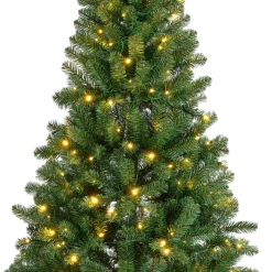 Sapin Grande Taille|Sapin Artificiel De Noël|EMINZA Sapin de Noël artificiel lumineux 640 LED (H300 cm) King Vert sapin Sapin vert lumineux