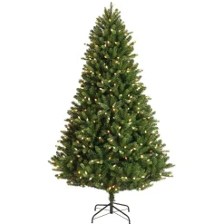 Sapin Artificiel De Noël|EMINZA Sapin de Noël artificiel lumineux 320 LED (H180 cm) Barrow Vert sapin Sapin vert lumineux