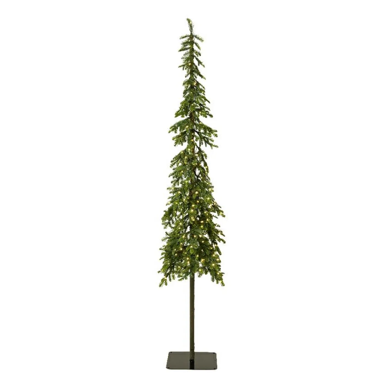 Sapin Grande Taille|Sapin Artificiel De Noël|EMINZA Sapin de Noël artificiel lumineux 250 LED (H240 cm) Sierra Vert sapin Sapin vert lumineux