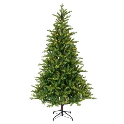 Sapin Grande Taille|Sapin Artificiel De Noël|EMINZA Sapin de Noël artificiel lumineux 560 LED (H240 cm) Allix Vert sapin Sapin vert lumineux