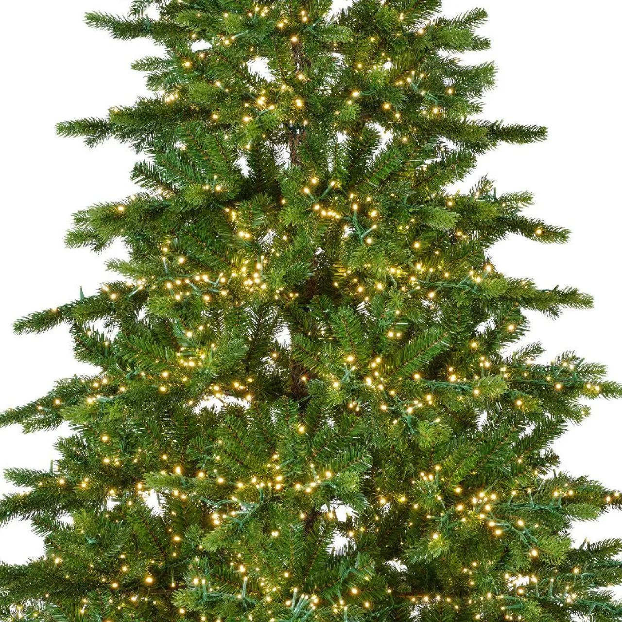 Sapin Grande Taille|Sapin Artificiel De Noël|EMINZA Sapin de Noël artificiel lumineux 5400 LED (H240 cm) Caucasia Nordmann Vert sapin Sapin vert lumineux