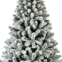 Sapin Artificiel De Noël|EMINZA Sapin de Noël artificiel lumineux 260 LED (H180 cm) King Vert enneigé Sapin enneigé lumineux