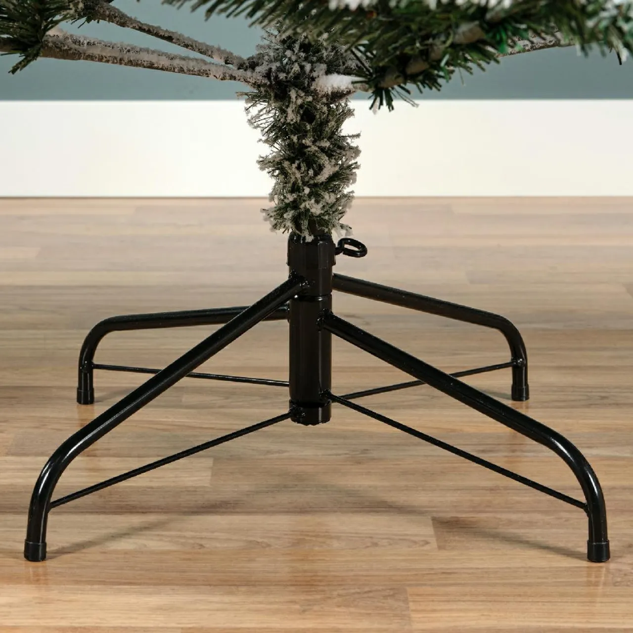 Sapin Artificiel De Noël|EMINZA Sapin de Noël artificiel lumineux 260 LED (H180 cm) King Vert enneigé Sapin enneigé lumineux