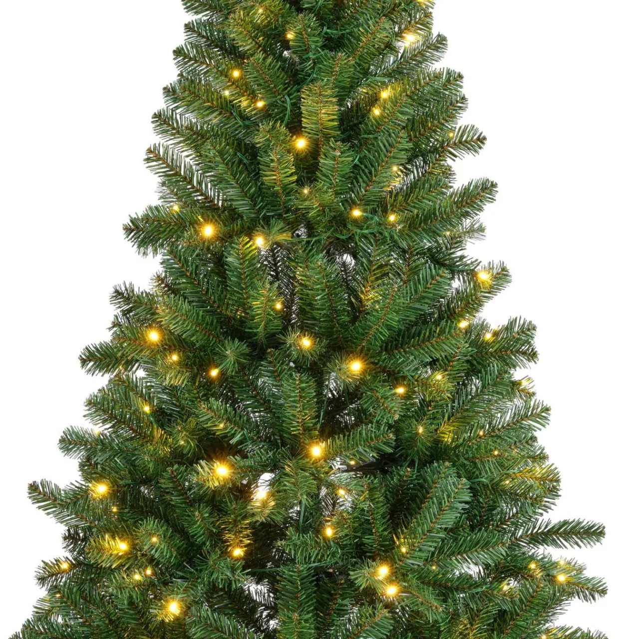 Sapin Grande Taille|Sapin Artificiel De Noël|EMINZA Sapin de Noël artificiel lumineux 320 LED (H210 cm) King Vert sapin Sapin vert lumineux
