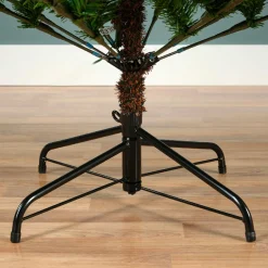 Sapin Artificiel De Noël|EMINZA Sapin de Noël artificiel lumineux 320 LED (H180 cm) Allix Vert sapin Sapin vert lumineux