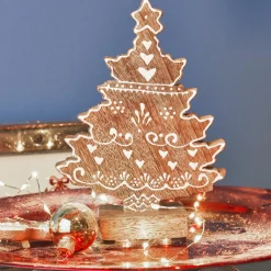 Déco De Table|Déco Et Objet De Noël|KAEMINGK Sapin de Noël en bois à poser (H17 cm) Swiss Naturel