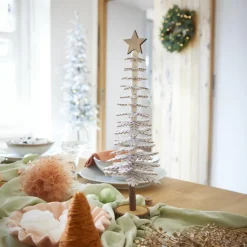Déco Et Objet De Noël|KAEMINGK Sapin de Noël en feutrine à poser (H37 cm) Esprit chalet Gris