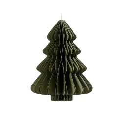 Déco Et Objet De Noël|Décoration De Sapin|KAEMINGK Sapin en papier à suspendre (H15 cm) Fermeture Magnétique Vert romarin