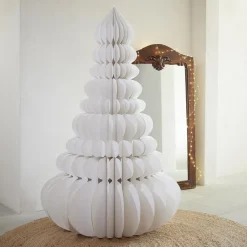 Personnage, Objet Grand Format|Déco Et Objet De Noël|KAEMINGK Sapin Géant papier à poser (H160 cm) Fermeture Magnétique Blanc
