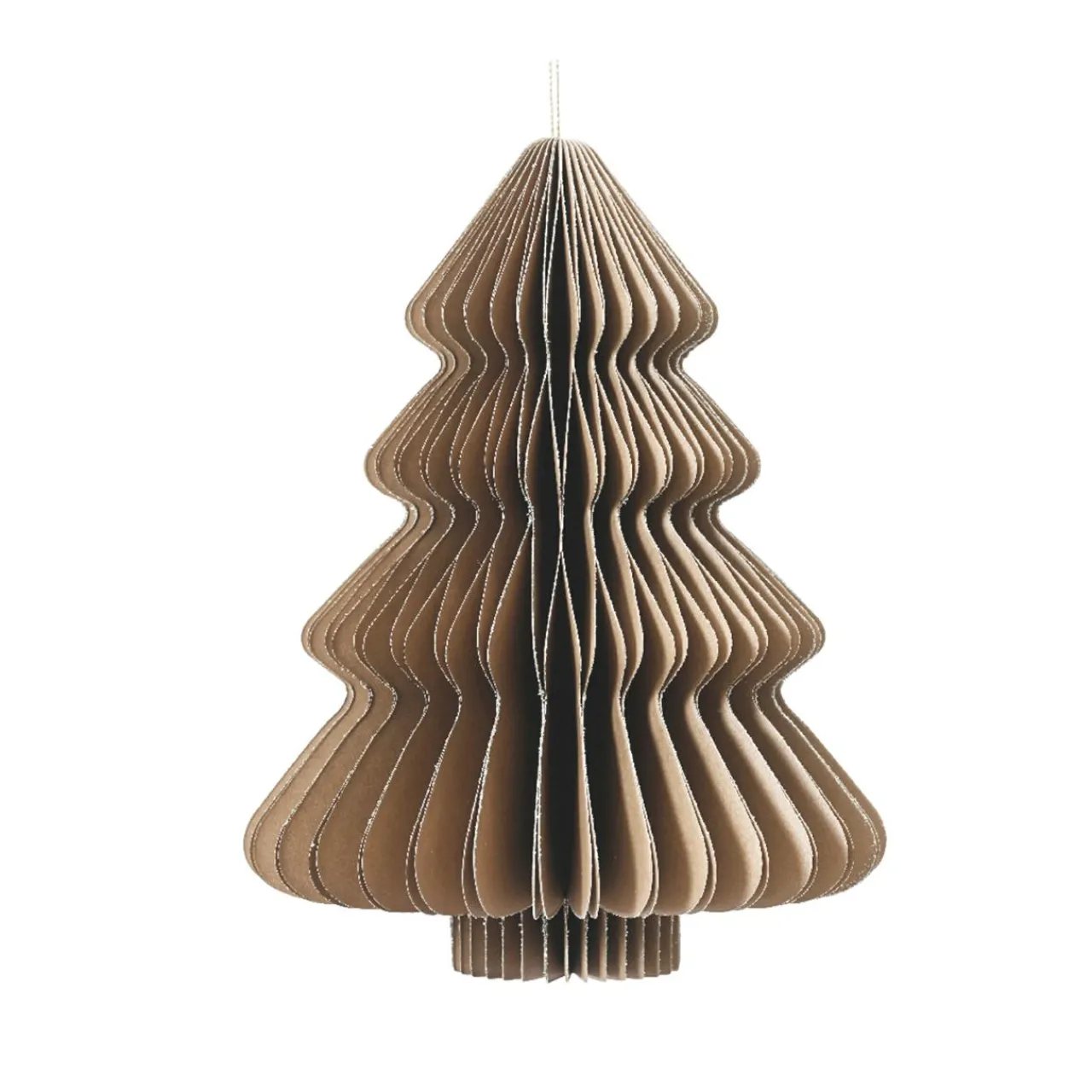 Déco Et Objet De Noël|KAEMINGK Sapin papier à suspendre (H40 cm) Fermeture Magnétique Brun Marron