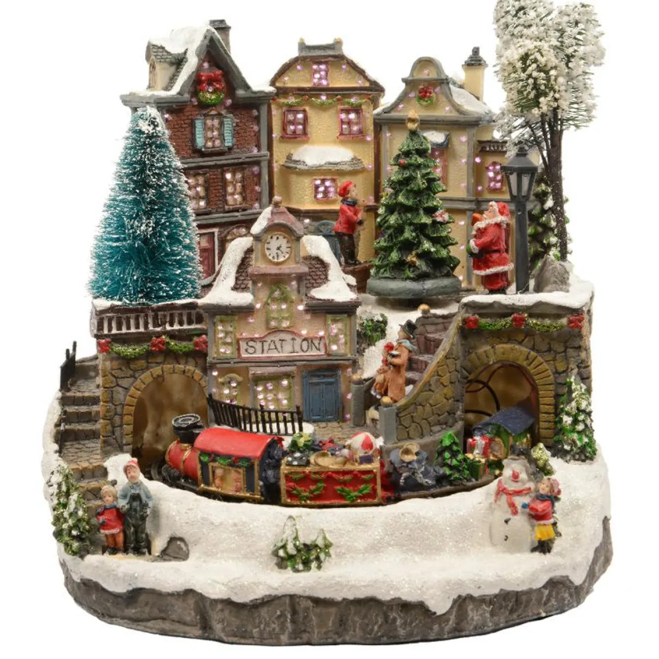 Village De Noël Lumineux|KAEMINGK Scène de vie illuminée Lausanne city