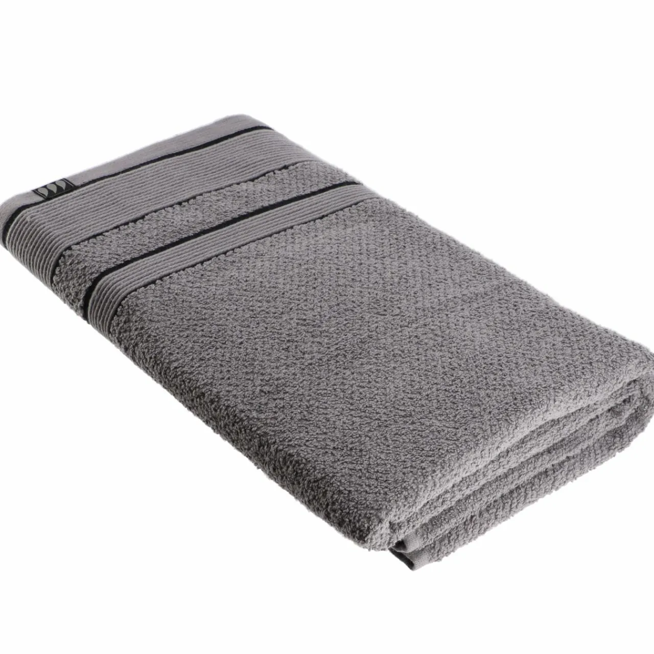 Linge De Bain|Serviette De Bain|TENDANCE Serviette de bain (90 x 150 cm) Black Line / noir Gris