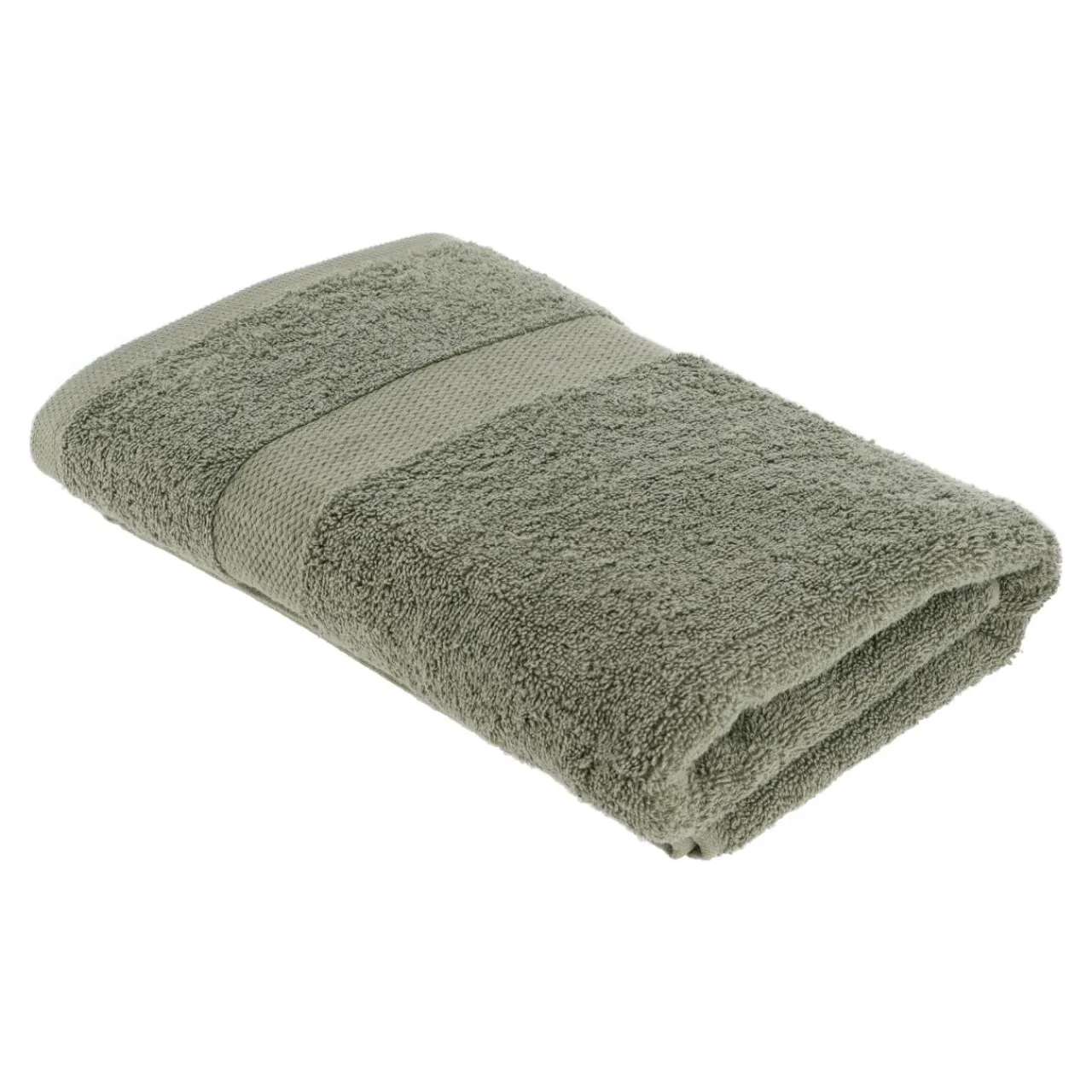 Linge De Bain|Serviette De Bain|TENDANCE Serviette de bain coton (70 x 130 cm) Timeless Vert kaki